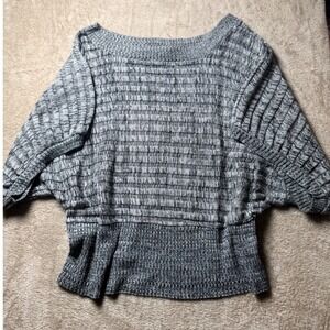 Wet Paint Textured Knit Dolman Batwing Sleeve Sweater Top Womens 2X USA VTG